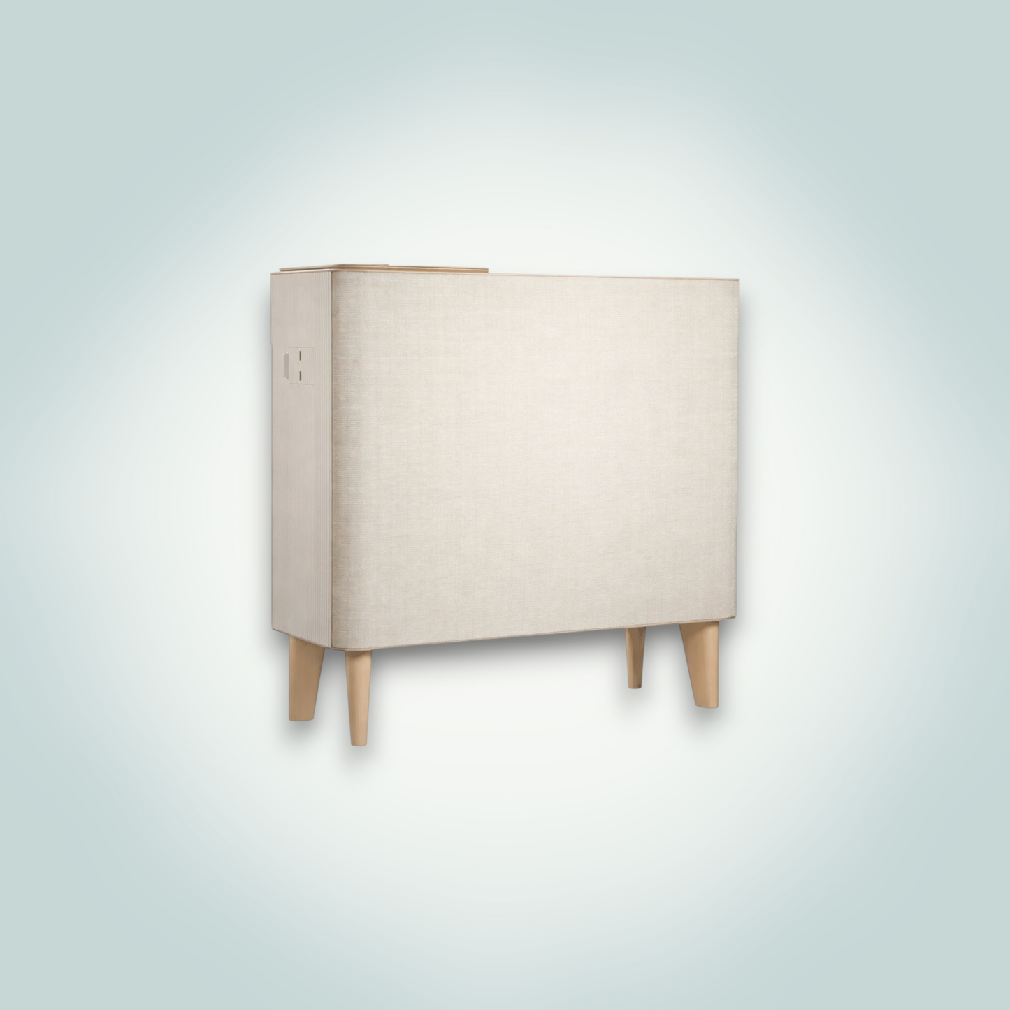 Premium Furniture-Style Air Purifier with Smart Sensing and Wireless Charging