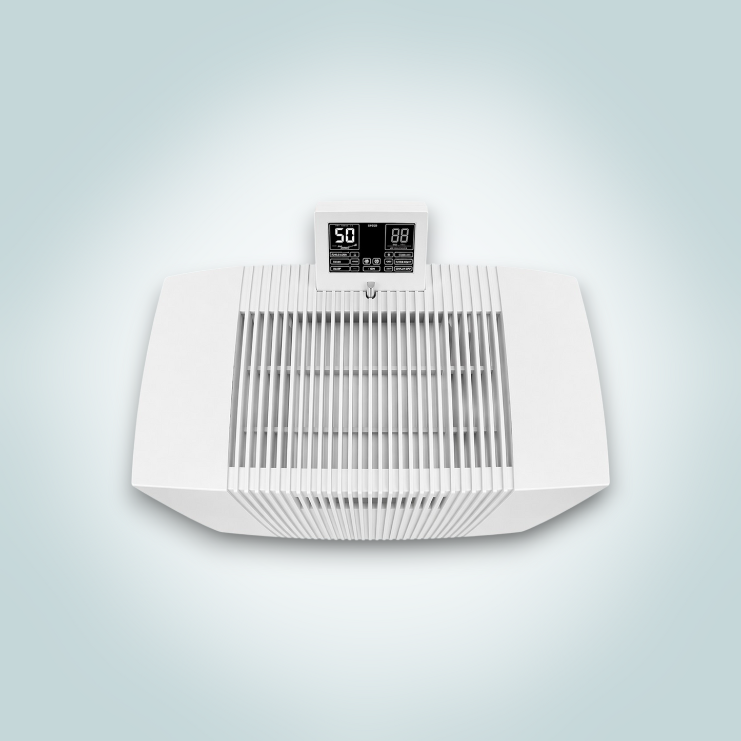 Product Title Compact Car Air Purifier with Photocatalytic Filtration and Ionization