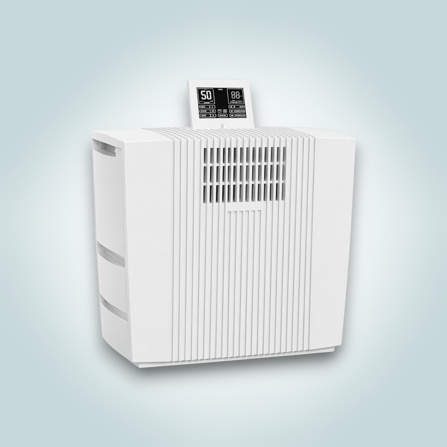 Product Title Compact Car Air Purifier with Photocatalytic Filtration and Ionization