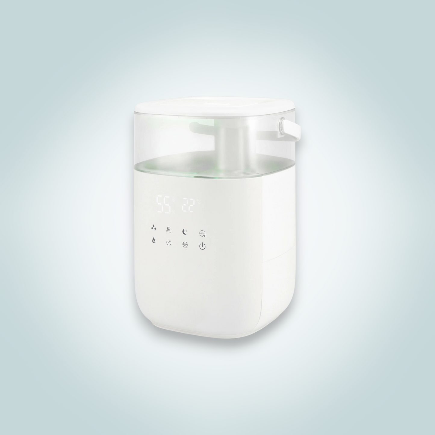Smart Ultrasonic Humidifier with UV-C Sterilization and WiFi Control