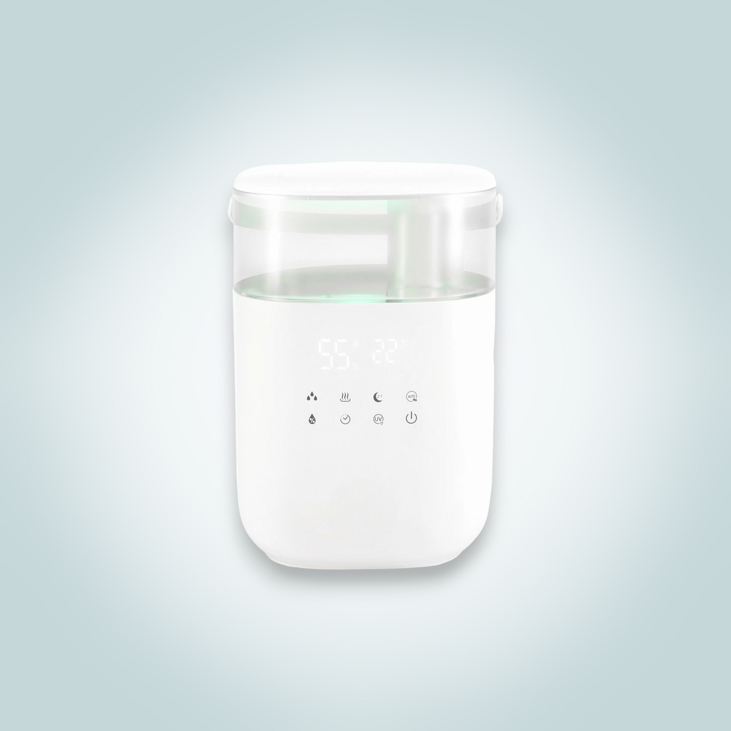 Smart Ultrasonic Humidifier with UV-C Sterilization and WiFi Control