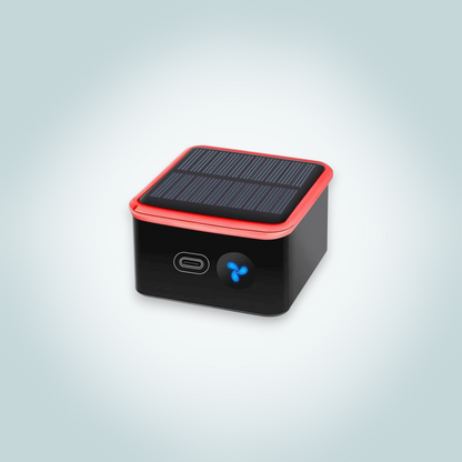 Solar-Powered Car Air Purifier with Washable Filter and Intelligent Air Sensing