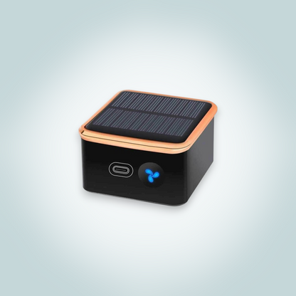 Solar-Powered Car Air Purifier with Washable Filter and Intelligent Air Sensing